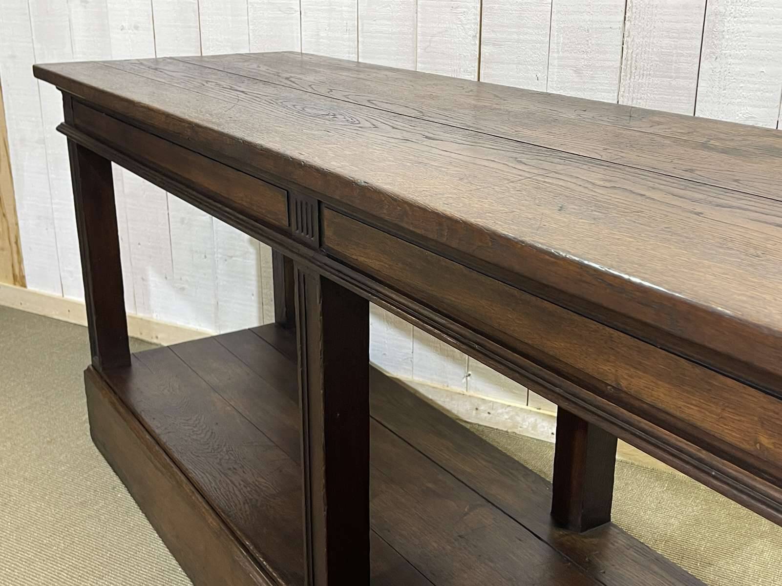 19th century oak draper's table
