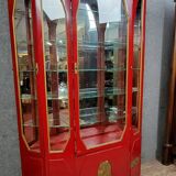 Importante Bibliothèque époque Art Déco en bois laqué et bronze doré