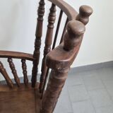 Pair of vintage brutalist armchairs from the 1970s.