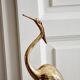 Ibis heron gilded brass