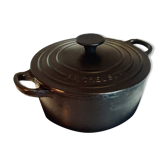 Le Creuset casserole nº18 in black cast iron