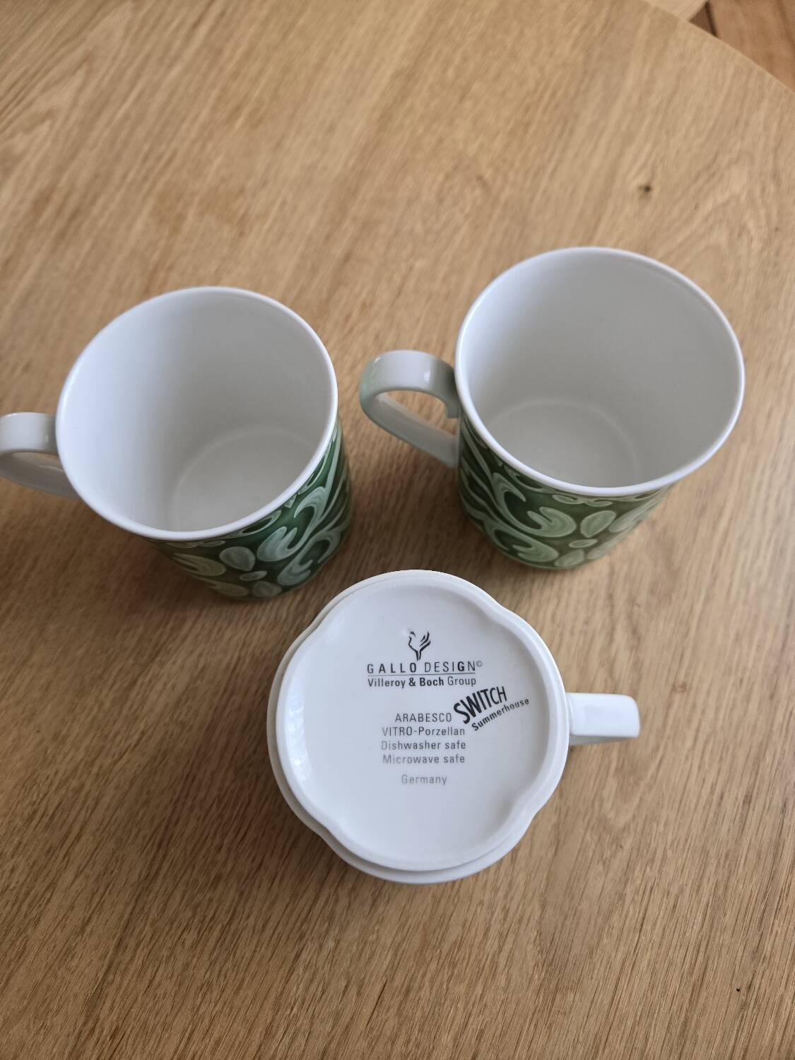 3 mugs arabesco de Gallo Design Villeroy et Boch