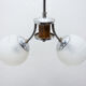 Suspension art déco chromé et bois, vers les années 1930