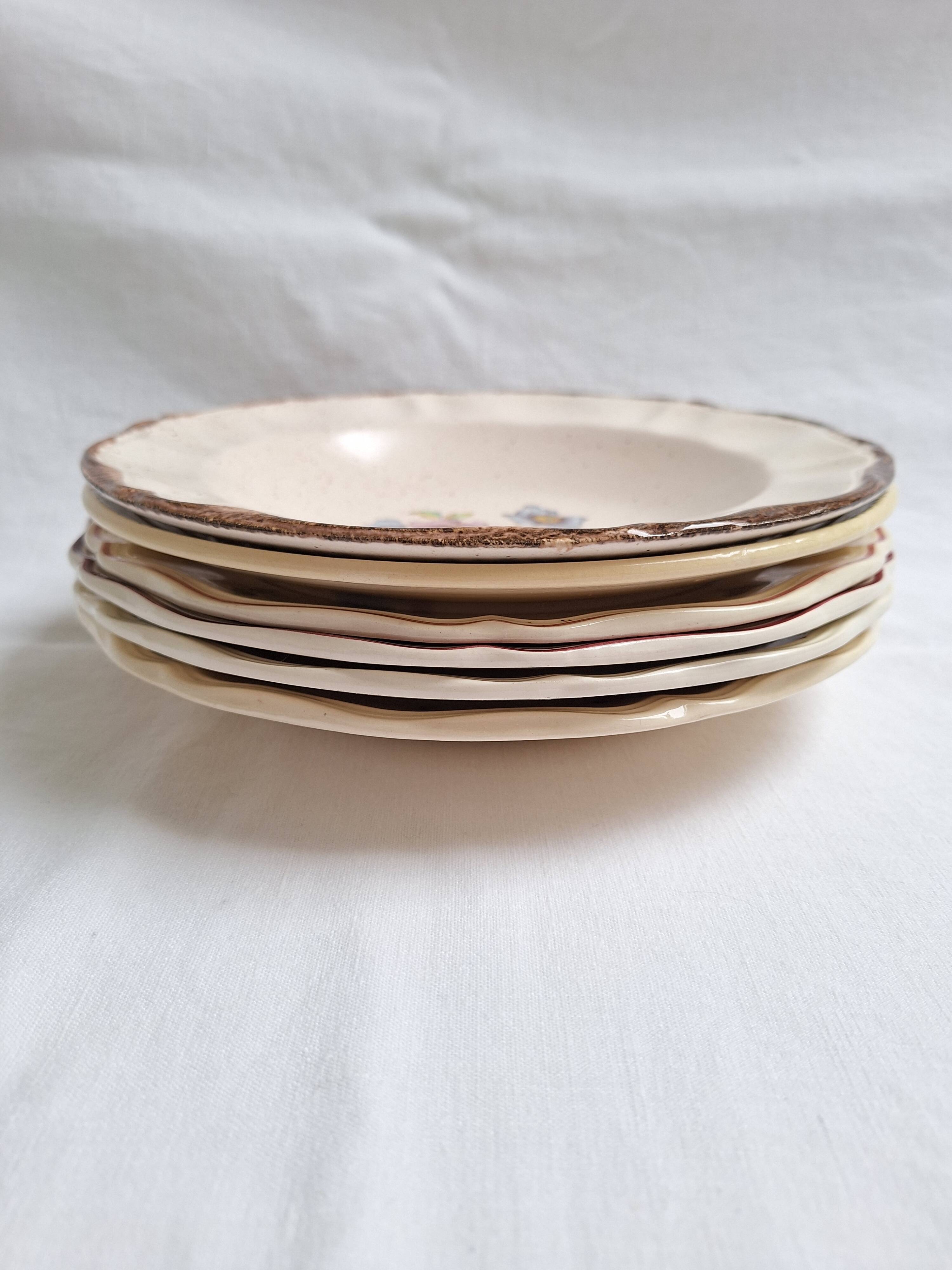 Vintage soup plates