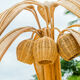 Large "coconut/palm" floor lamp in rattan