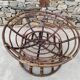 Set of 3 Vintage Rattan Half-Spherical Armchairs
