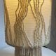 Bohemian table lamp, handcrafted lampshade signed Atelier Marmotte.
