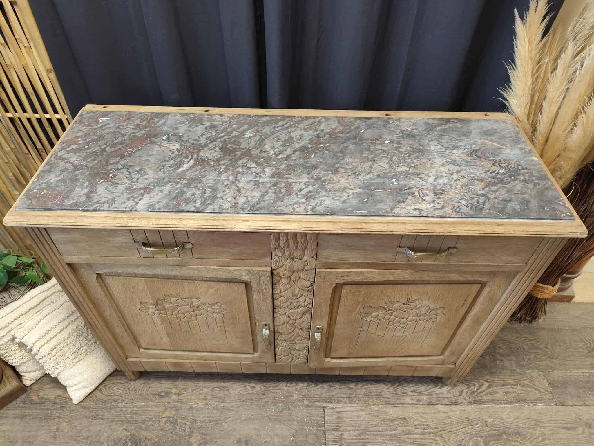 Buffet bas chêne massif