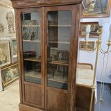 Antique walnut display case - Louis Philippe period