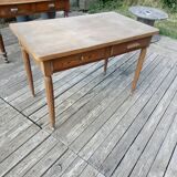 Ancienne table Bistrot - Bois - 2 tiroirs