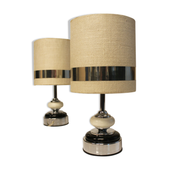 Pair of Delmas lamps