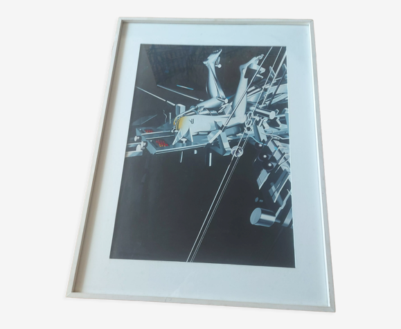 Peinture moderniste signée Francisco Melo 1983