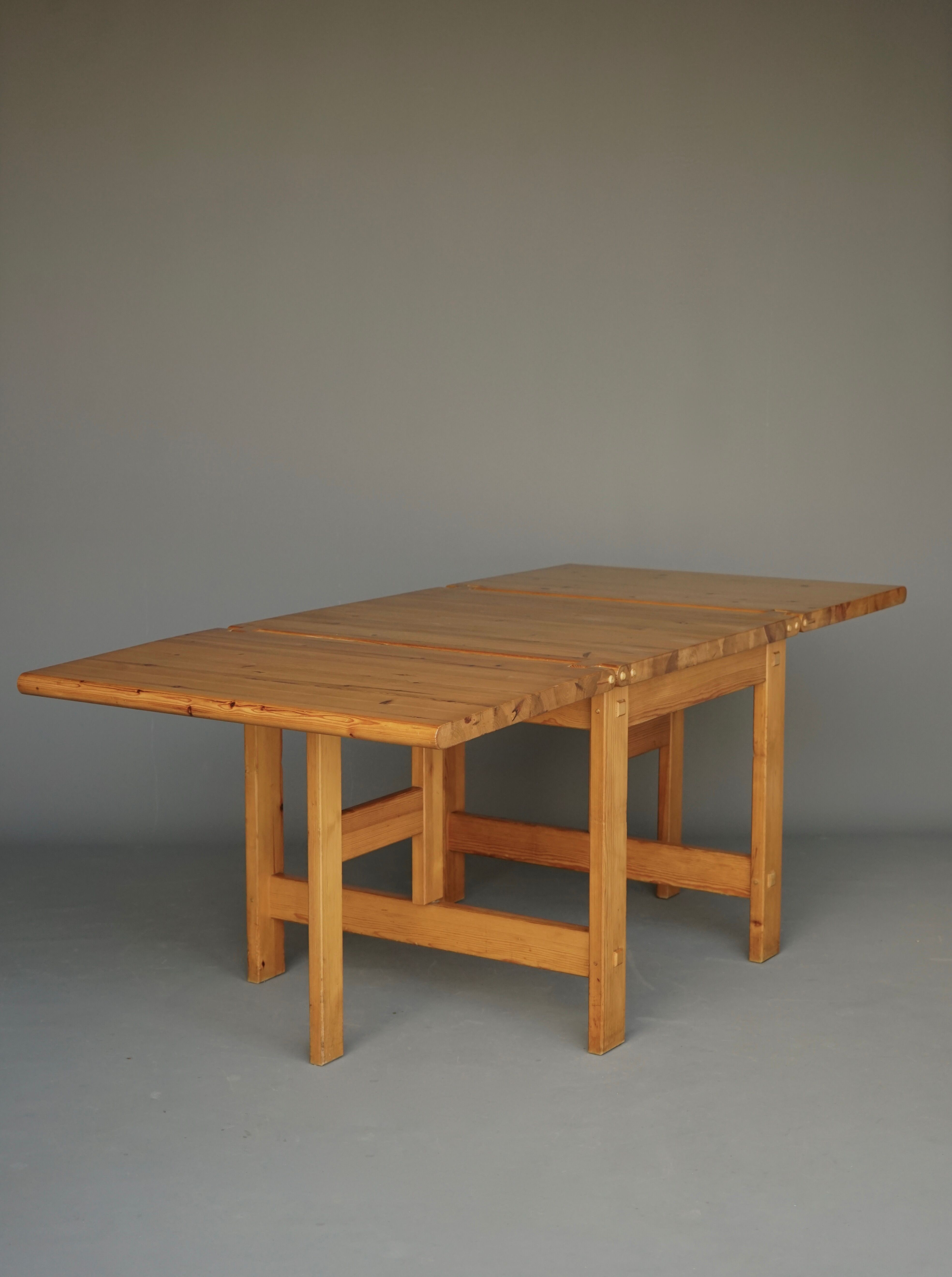 Pine Dining Set by Edwin Helseth for Strange Bruk, 1960s