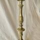 Antique large brass candlestick lamp base