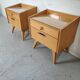 Pair of Scandinavian bedside tables, 50s/60s