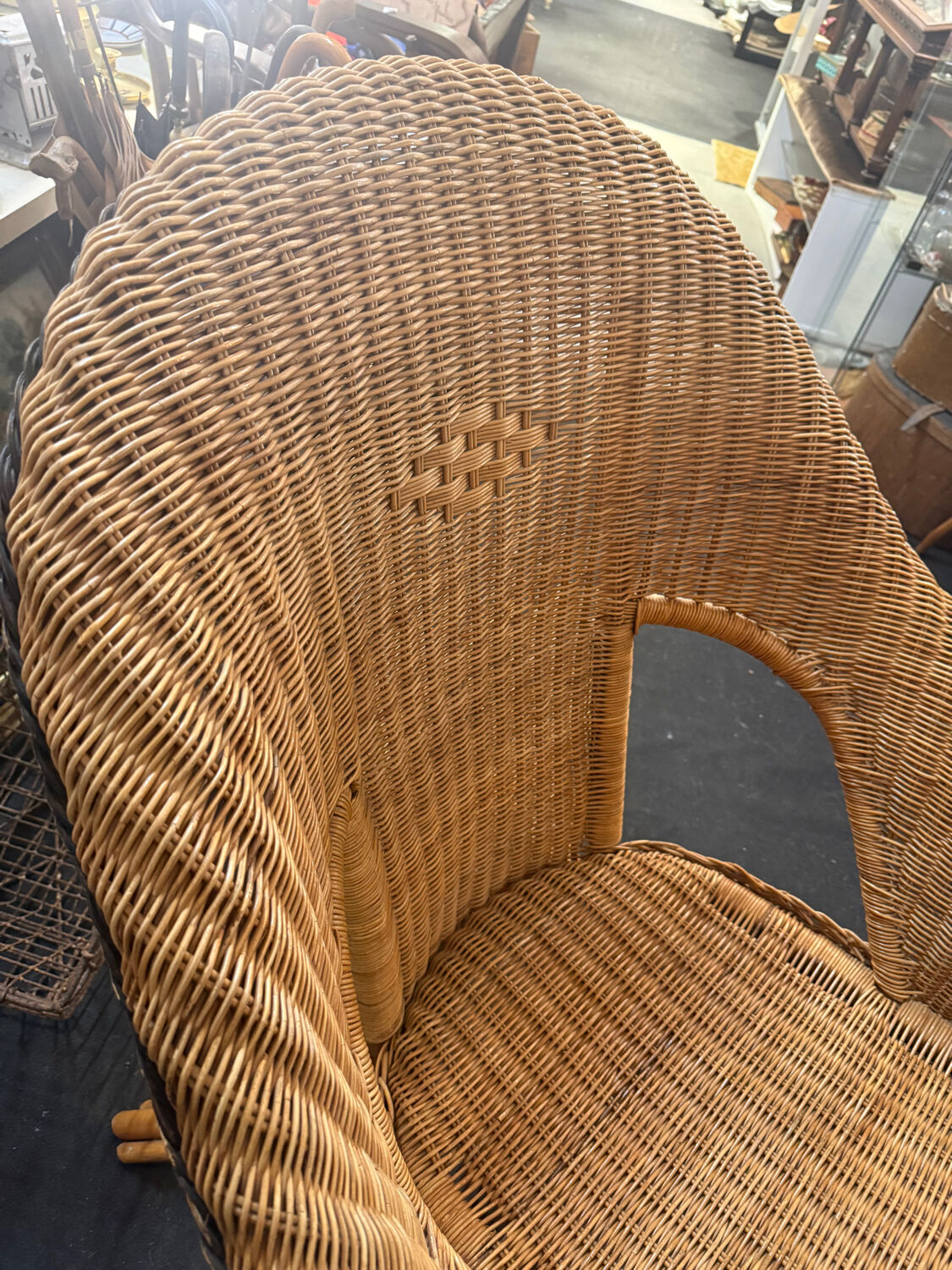 Rattan armchair