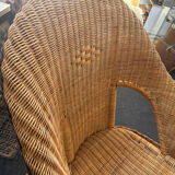 Rattan armchair