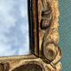 Miroir bois doré vintage  32,5 x 38