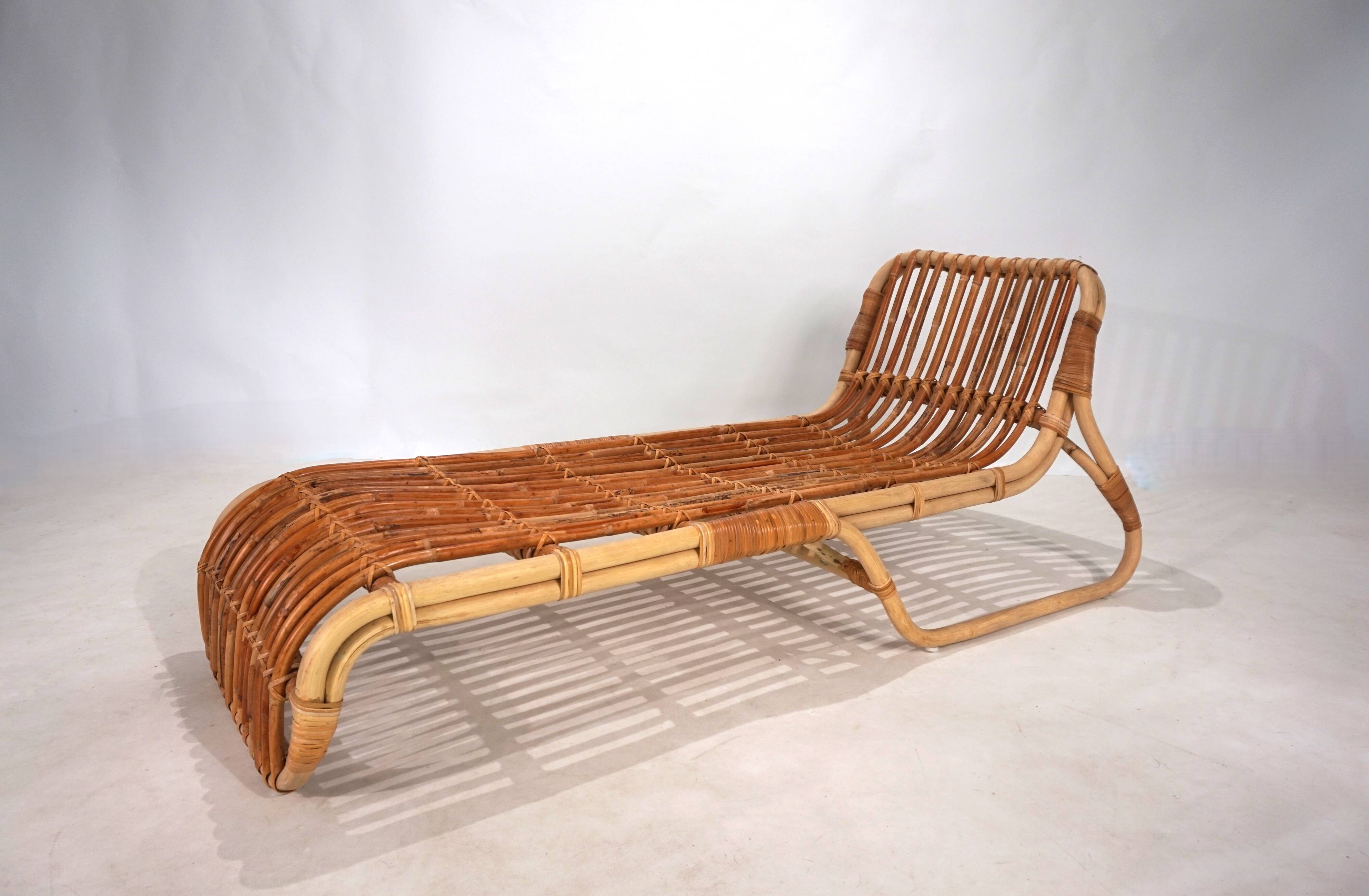 Lit de repos en bambou, 1970