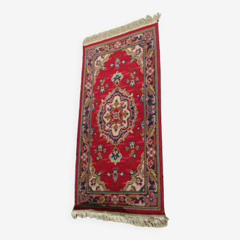 Small old colorful rug, 150 x 70 cm