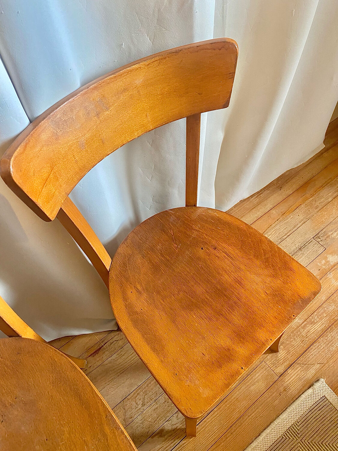 Pair of 1960s bistro chairs