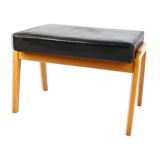 Teak stool and Skaï 60s