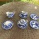 Porcelain tea set with dragon or cherry blossom motif