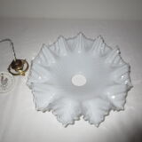 Old porcelain hanging and white opaline