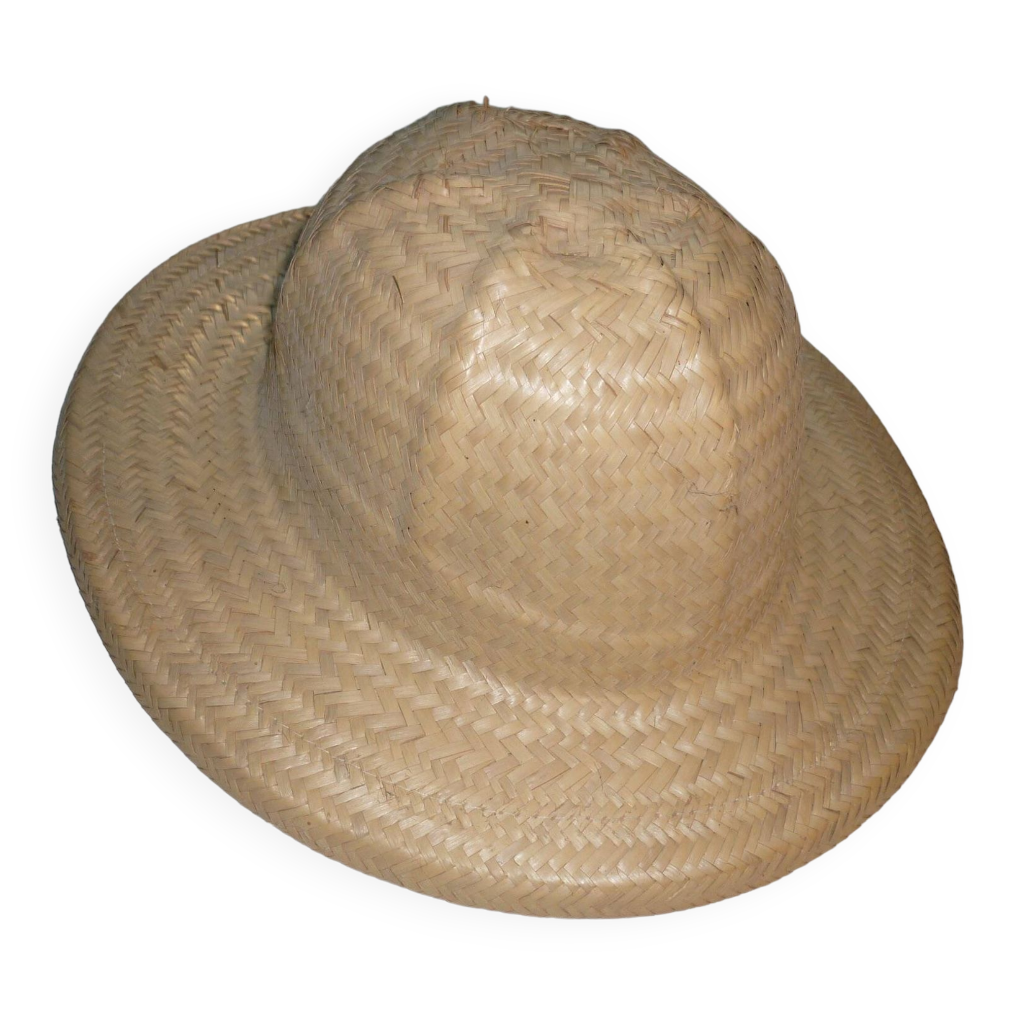 Chapeau colonial, safari en paille