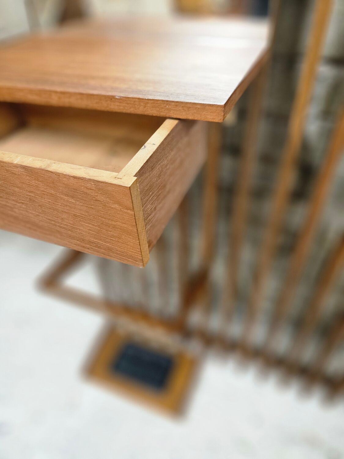 Cloakroom, Scandinavian wall-mounted coat rack in teak 1970