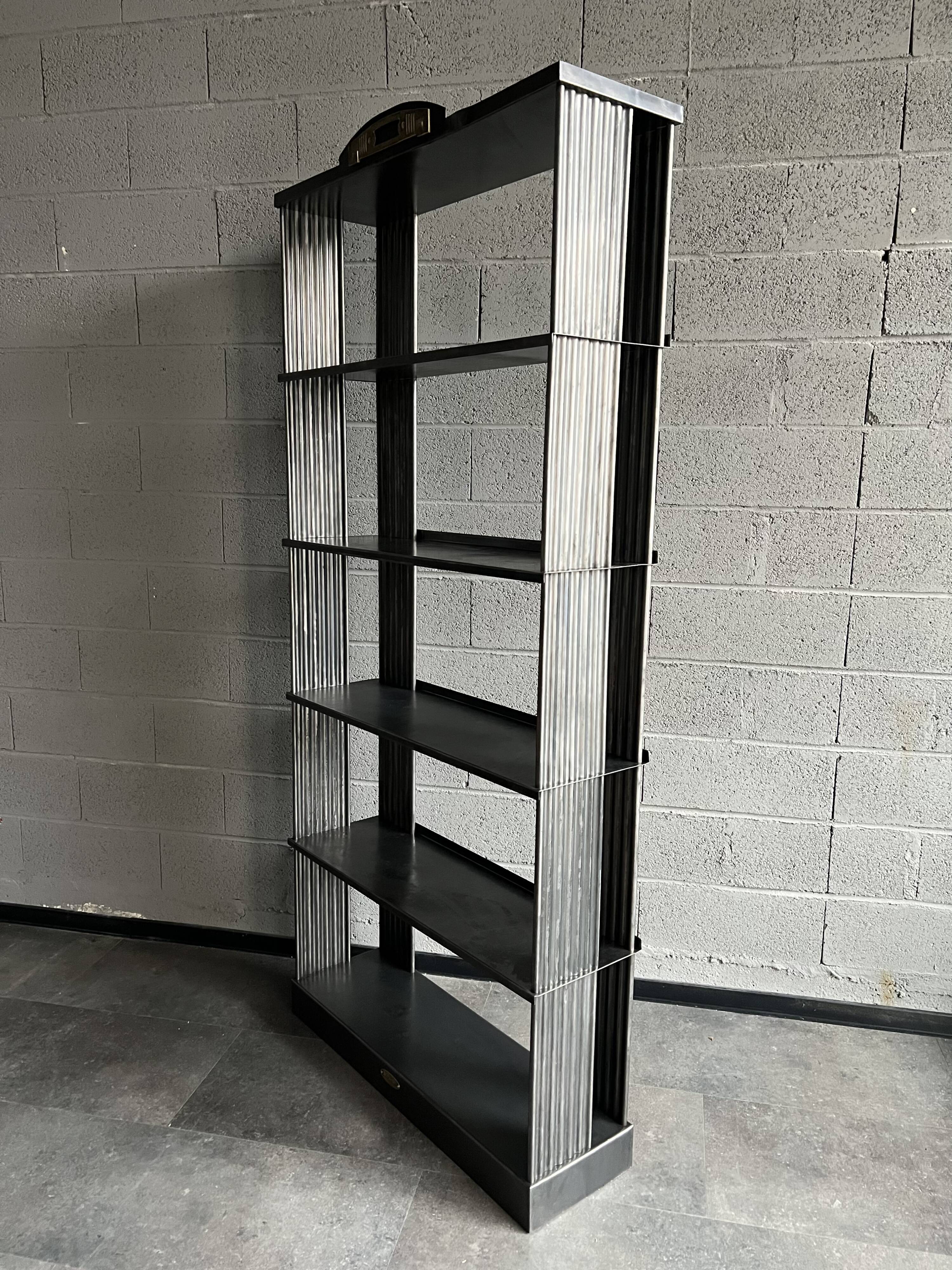 Strafor Industrial Shelf early twentieth century in metal