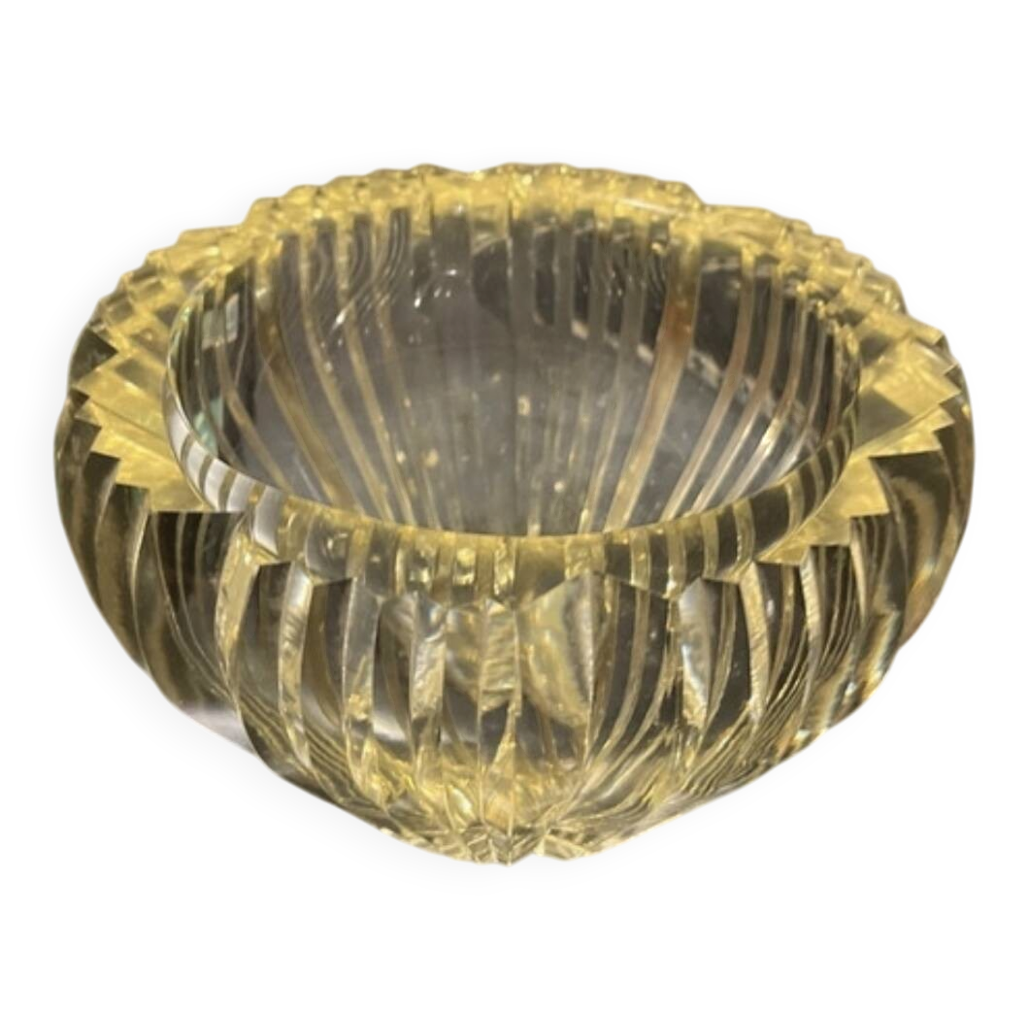 Daum Art Deco crystal vase