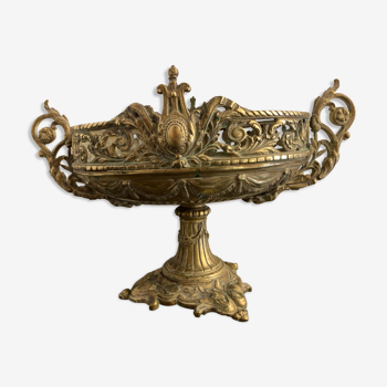 Planter on pedestal, bronze nineteenth century, Louis XVI style