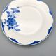 Série de 6 assiettes vintage art deco Digoin Sarreguemines Corsica fleurs bleues