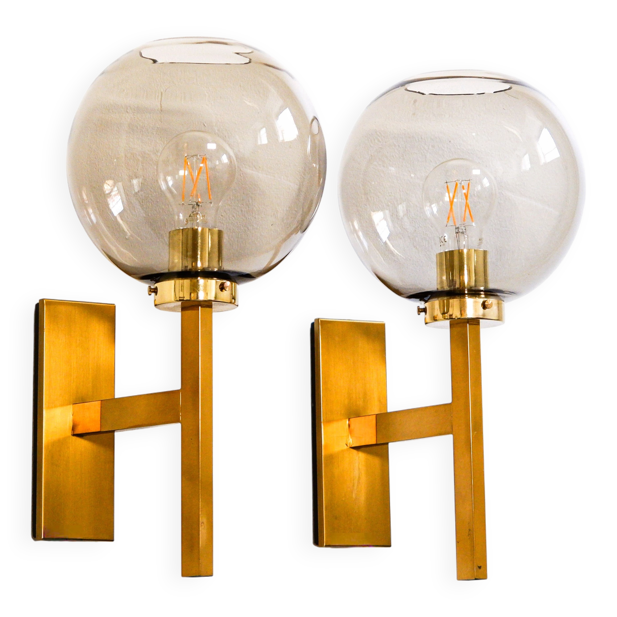 Pair of wall sconces by Holger Johansson.