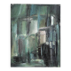 Oil on canvas signed Monique Humbert, abstract composition, wall painting, interior decoration.
