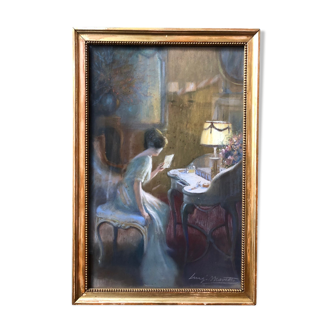 Young woman to the letter