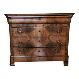 Solid walnut chest of drawers