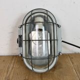 Industrial Cast Aluminium Wall Light with Clear Glass, 1970s