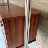 Modular system library Scandinavian teak Roche Bobois 70s