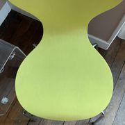 Set of 2 Rondo Danerka chairs - curved wood in yellow and lime green.