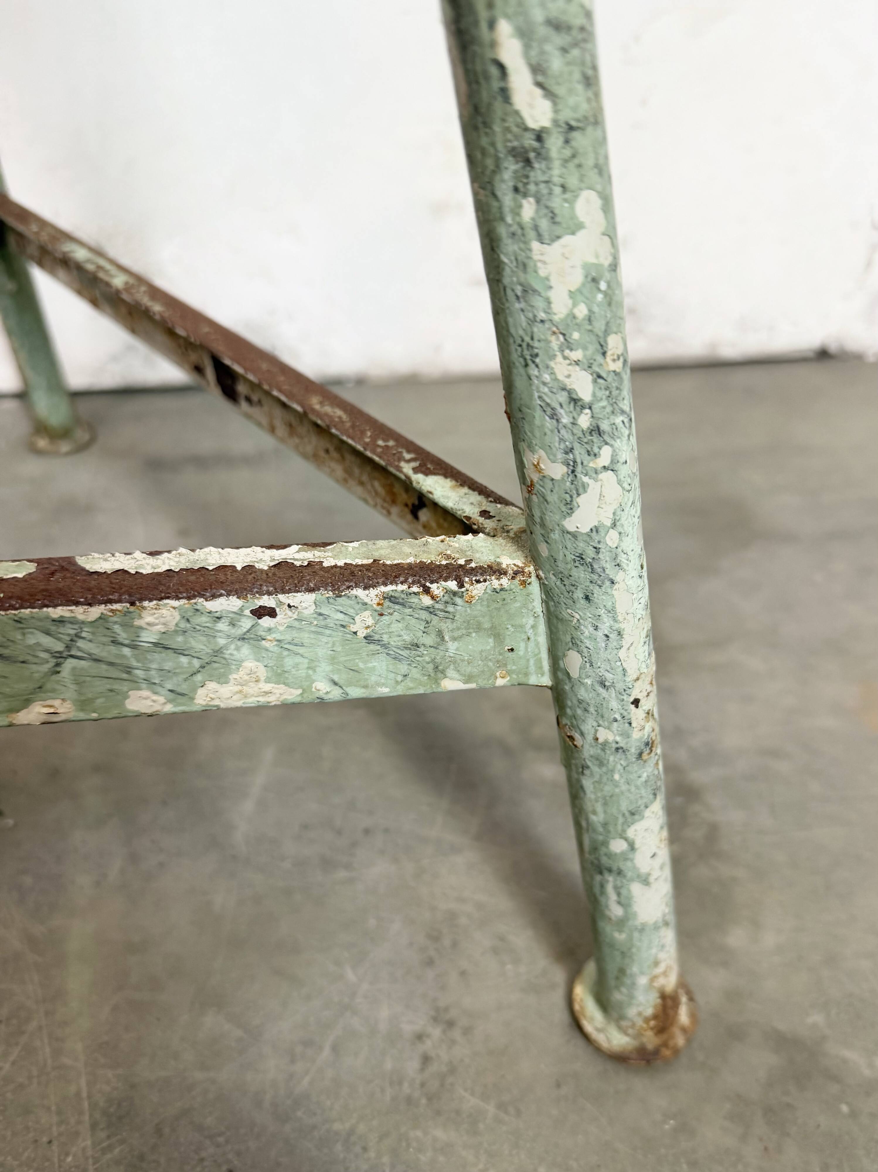 Green Industrial Workshop Stool, 1960s
