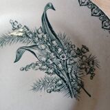 6 old Terre de fer flat plates