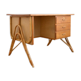 Rattan and formica desk vintage