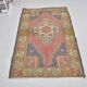 Tapis Oushak rouge et bleu sku 2451