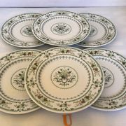 Six assiettes plates provençal royal Doulton