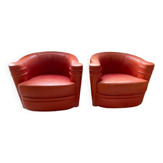 Pair of art deco armchairs