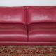 Roche Bobois canapé allusion red leather - designers Tapinassi & Manzoni