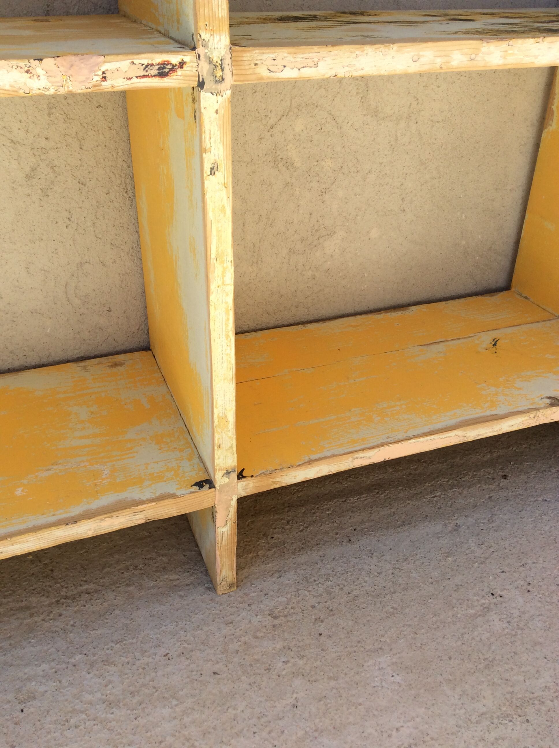 Patinated workshop storage cabinet