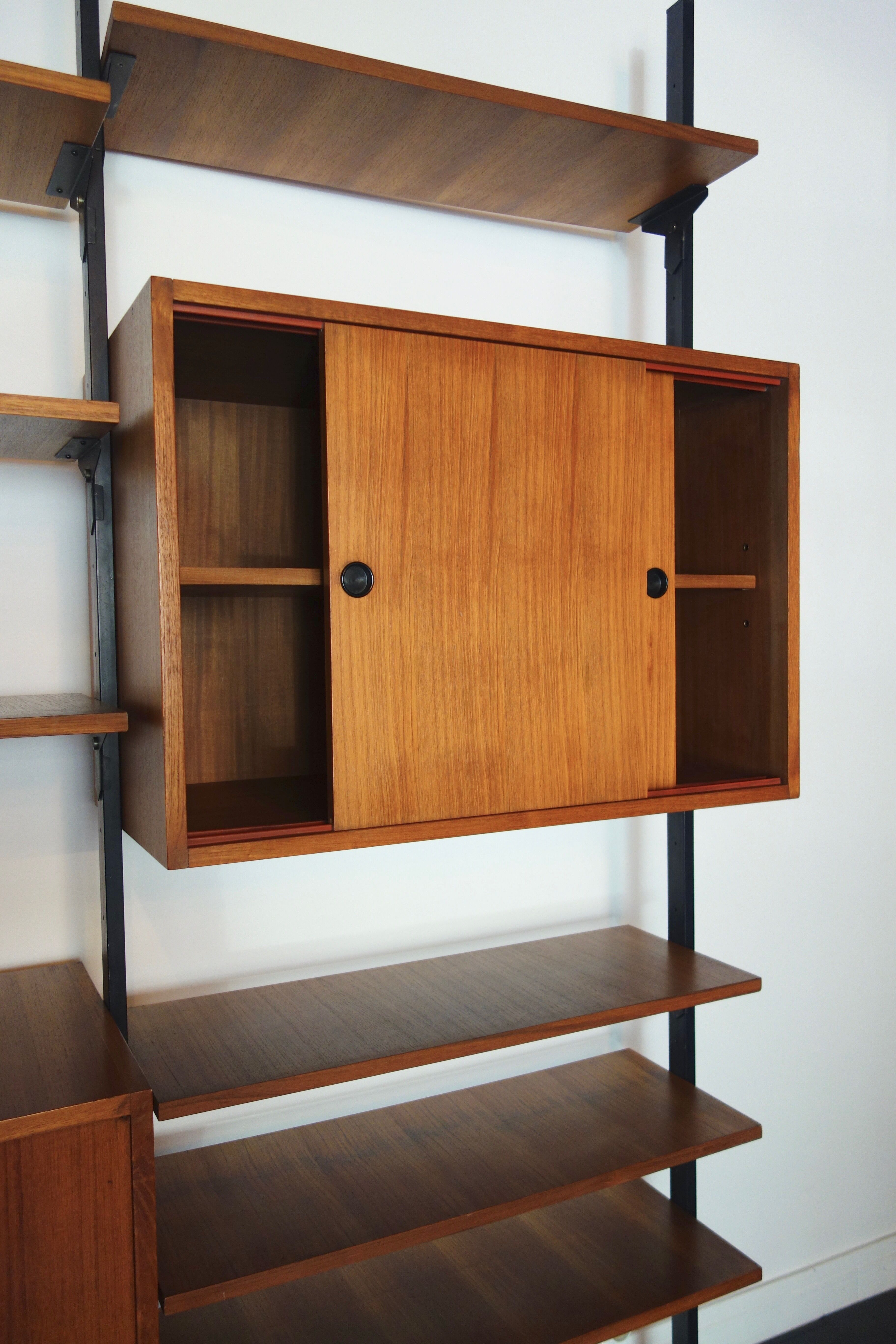 Bookcase italian teak of the 1950s